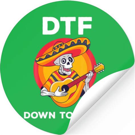 Dtf Down To Fiesta Funny Mexican Skull Cinco De Ma Stickers