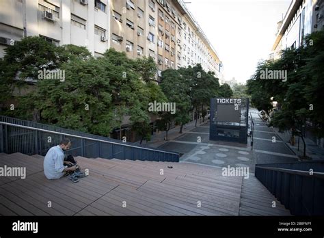 Buenos Aires Argentina March Unidentified Person Stepping