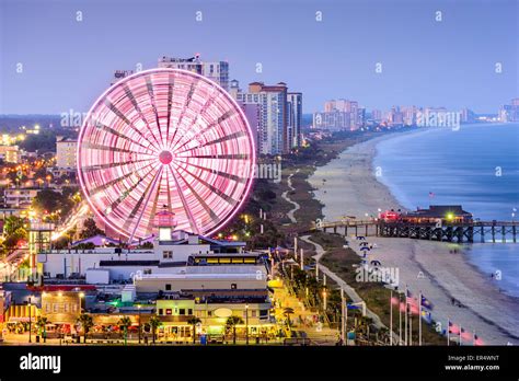 Myrtle Beach South Carolina USA City Skyline Stock Photo Alamy