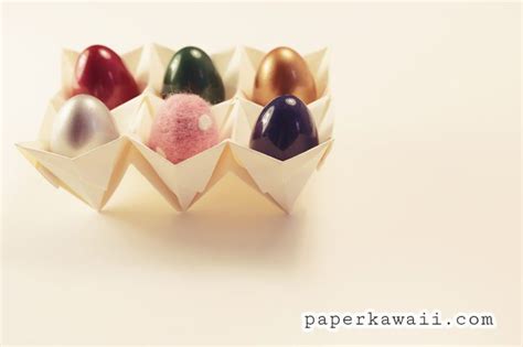 Origami Egg Box Tutorial Paper Kawaii