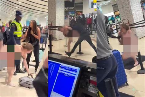 Video Mujer Se Quita La Ropa En Mostrador Del Aeropuerto Y La Detienen