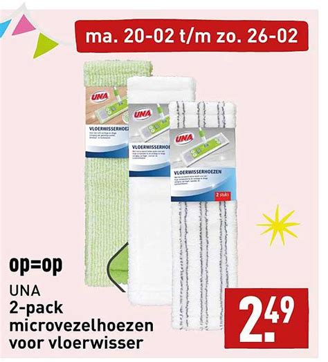 Una Pack Microvezelhoezen Voor Vloerwisser Aanbieding Bij Aldi