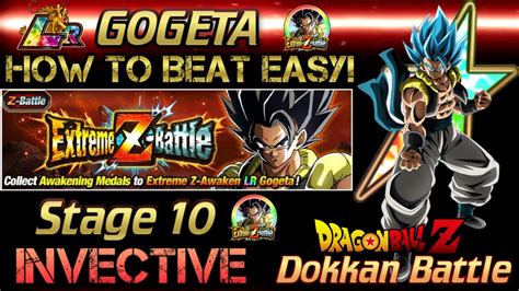 LR GOGETA Extreme Z Battle Stage 10 How To Beat EASY DBZ Dokkan Battle