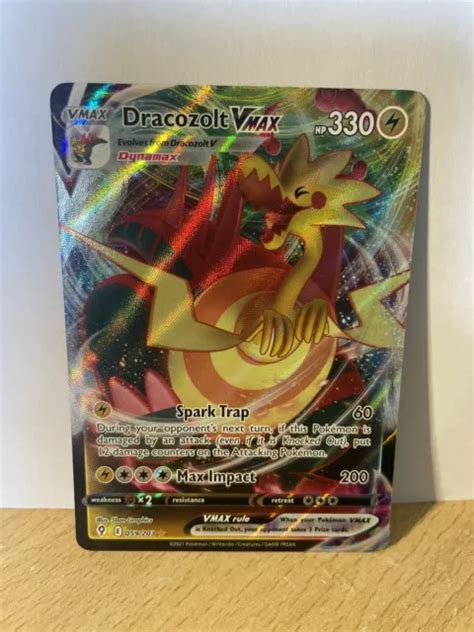 POKÉMON TCG DRACOZOLT VMAX Evolving Skies 059 203 Holo Ultra Rare 2 95