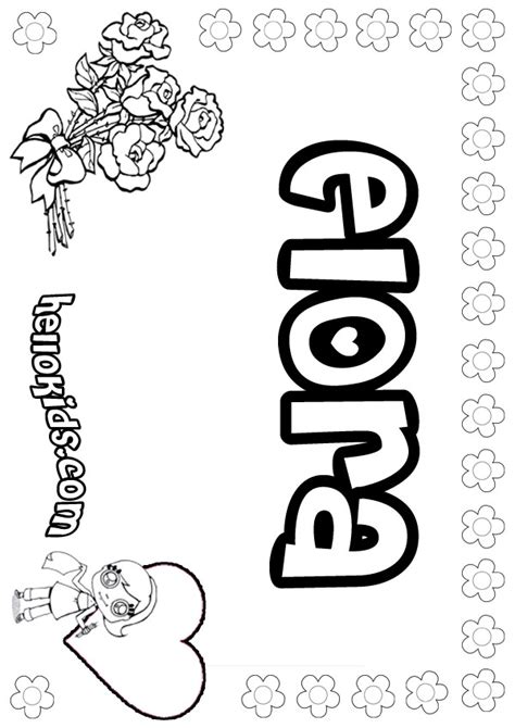 Elora Coloring Pages