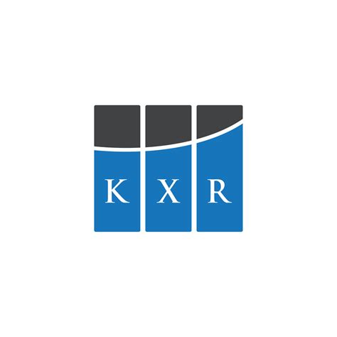 Kxr Letter Logo Design On White Background Kxr Creative Initials