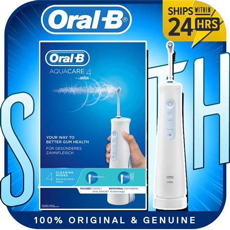 Oral B Aquacare Water Flosser Cordless Irrigator Featuring Oxyjet