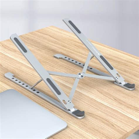 X Stijl Verstelbare Opvouwbare Aluminium Laptop Stand Desktop Notebook