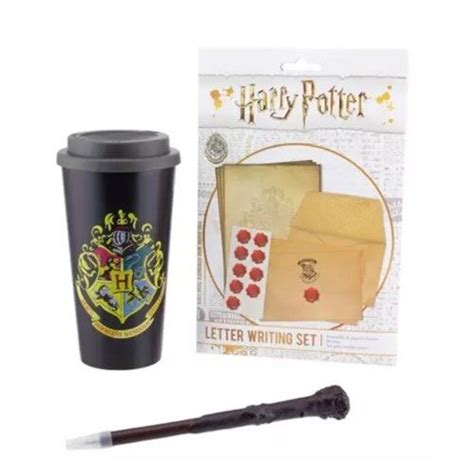 Hogwarts Travel Mug And Writing Set Quizzic Alley Licensed Harry Potter Merch And Wizarding