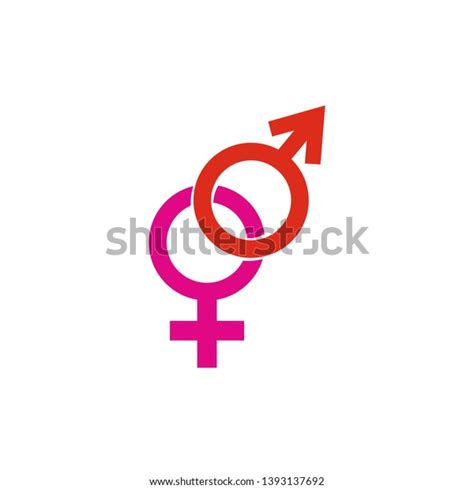 Male Female Sex Symbol Vector Illustration 스톡 벡터 로열티 프리 1393137692