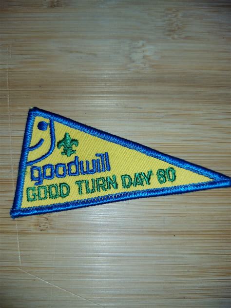 Boy Scouts Of America Goodwill 1980 Good Turn Day Ebay