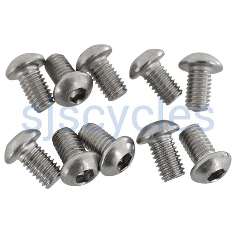 Stainless Steel Bolt Socket Button Head M6 Pack