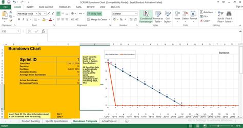 Excel Burndown Chart Template