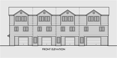 4 Plex Plans Fourplex With Owners Unit Quadplex Plans F 537