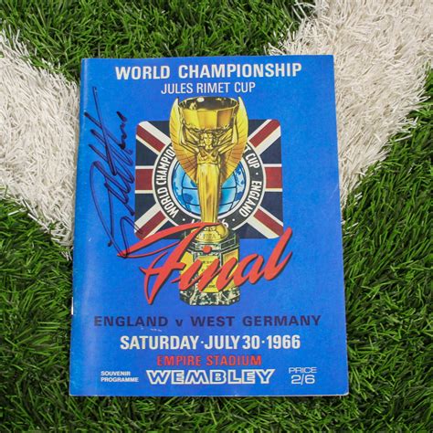 1966 World Cup Final Programme Signed By Sir Geoff Hurst Charitystars