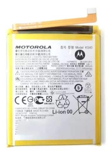 Bateria Pila Motorola Ks40 Moto E6 Play Tienda Mercadolibre