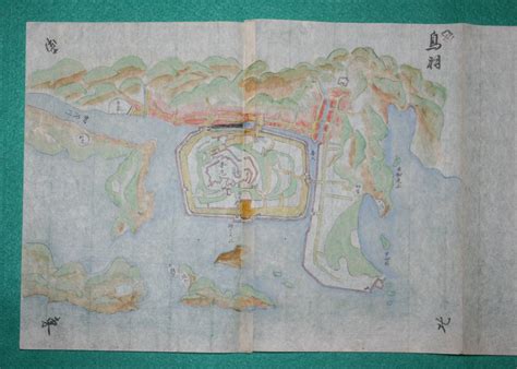 Yahooオークション 絵図 （城郭図）三重県 志摩國 鳥羽城 古地図 江