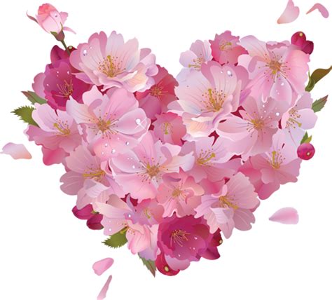 Flower Hearts Clip Art Library