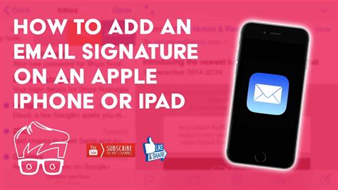 How To Add An Email Signature On An IPhone Or IPad YouTube