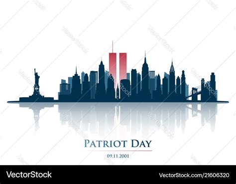 Twin Towers In New York City Skyline Royalty Free Vector