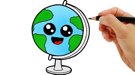 How To Draw Earth Easy Step By Step Youtube