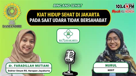 BINCANG SEHAT Bersama RS HARAPAN JAYAKARTA Kiat Hidup Sehat Di Jakarta