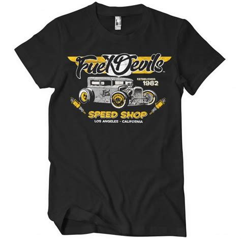 Fuel Devils La Speed Shop T Shirt Bikers Och Motor