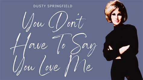 Very Rare 4K Enhanced Colorization Dusty Springfield You Don T