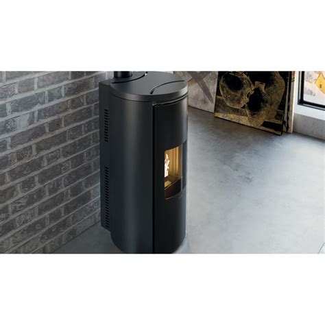 Po Le Pellet Edilkamin Celia Air Tight Kw Acier Noir