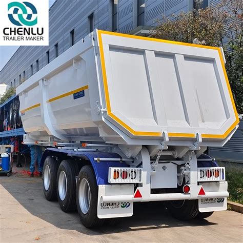 Hot Sale 3axle Dump Tipper Cargo Flatbed Heavy Truck Semi Trailer