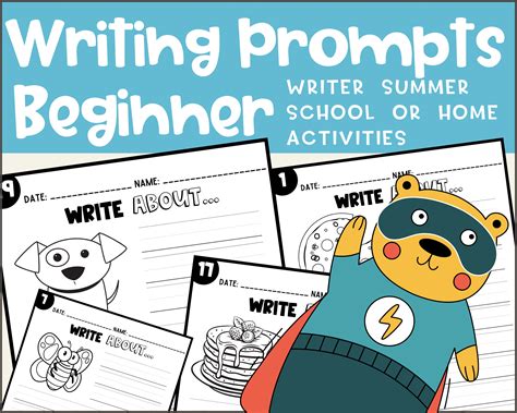 Writing Prompts for Kids Writing Practice Sheet for Kids Writing ...