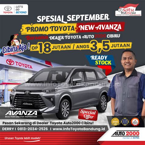 Promo Toyota Avanza Dp Jutaan