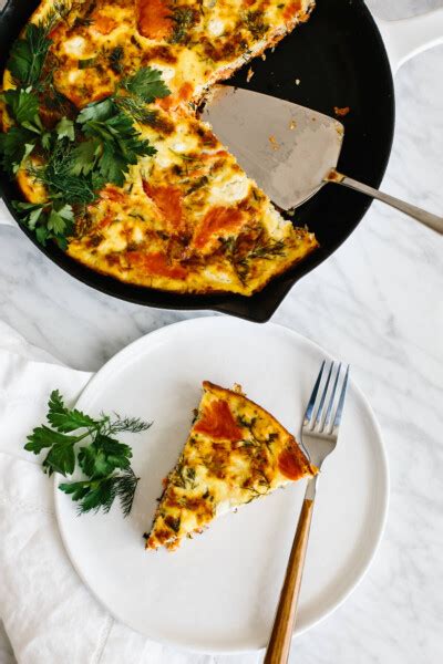 Smoked Salmon Frittata Downshiftology