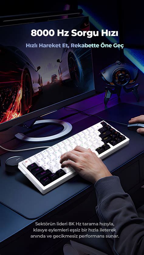 Havit Gamenote Kb L Rgb Ayd Nlatmal Manyetik Switch Mekanik Oyuncu Klavyesi Tu Hot