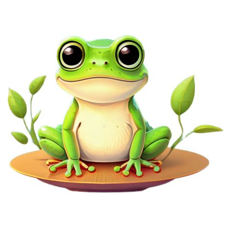 Cute Frog PNG Image Transparent Background Ai Generative 29171317 PNG