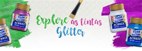 Pintura Tela Glitter 37ml ACRILEX