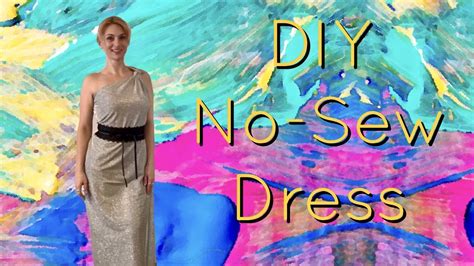 Diy No Sew Dress Youtube