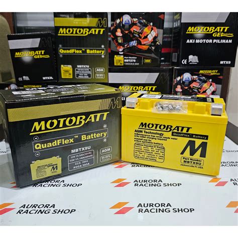 Jual AKI MOTOBATT QUADFLEX MBTX9U KAWASAKI NINJA 250 FI NINJA 250