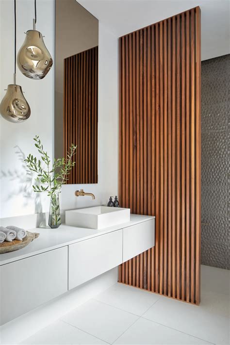 Wood Slat Wall Wood Slats Ideas Baños Wood Ideas Decor Ideas Wood