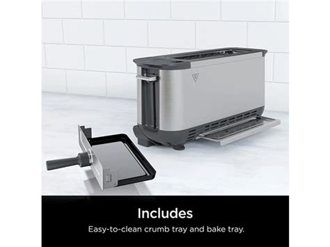 Ninja ST101 Foodi 2-in-1 Flip Toaster, S&D