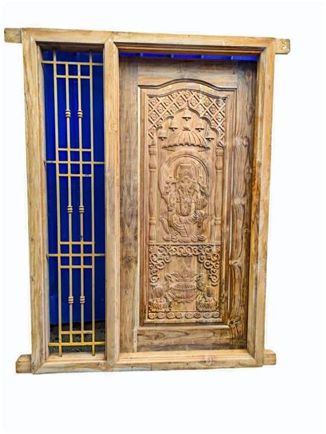 Brown Teak Wood Door Frame Height 7 Feet At Rs 36500 Piece In