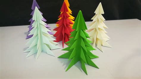 Como hacer un arbol de Navidad de papel Árbol de navidad de papel 3D