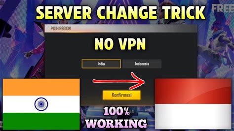 How To Change Server In Free Fire Without Vpn Free Fire Server Change