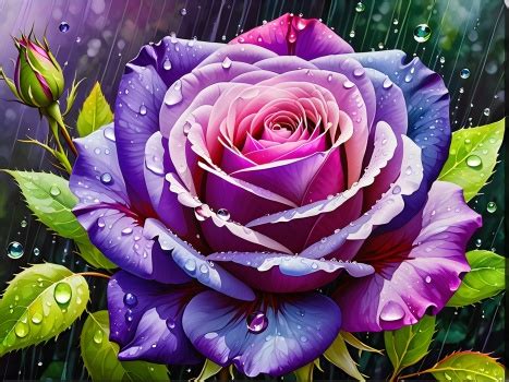 Solve Pink And Purple Rose Resizable To Pieces Jigsaw Puzzle