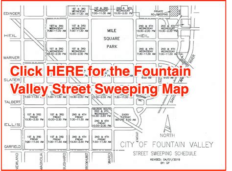 Fountain Valley Street Sweeping 2023 Schedules Maps Holidays