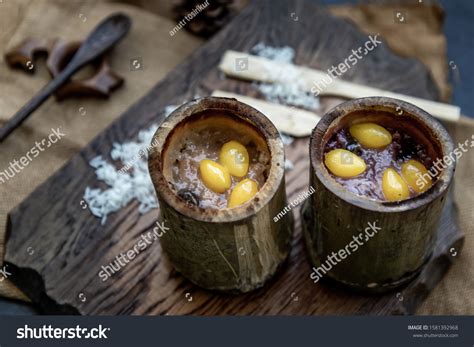 Sticky Rice Cooked Coconut Milk Khao Stock Photo Shutterstock