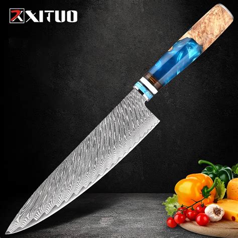 Xituo Inch Layer Japanese Damascus Steel Chef Knife Hand Forged