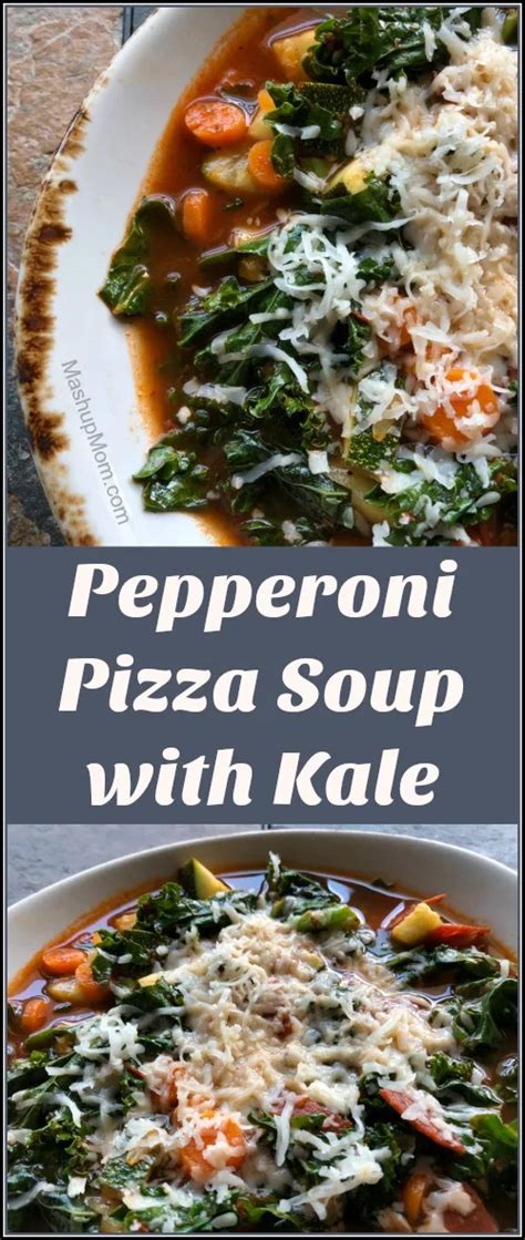 Pepperoni Pizza Soup With Kale