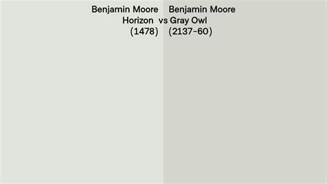 Benjamin Moore Horizon Vs Gray Owl Side By Side Comparison