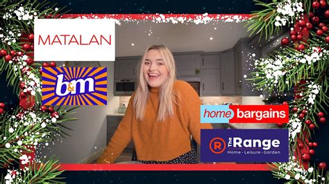 Christmas Decor Haul B M The Range Home Bargains And Matalan See